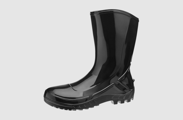 Encontraproduto.com.br - Bota PVC Preta sem Bico Cano Médio Ca42291 N36 Vulcaflex