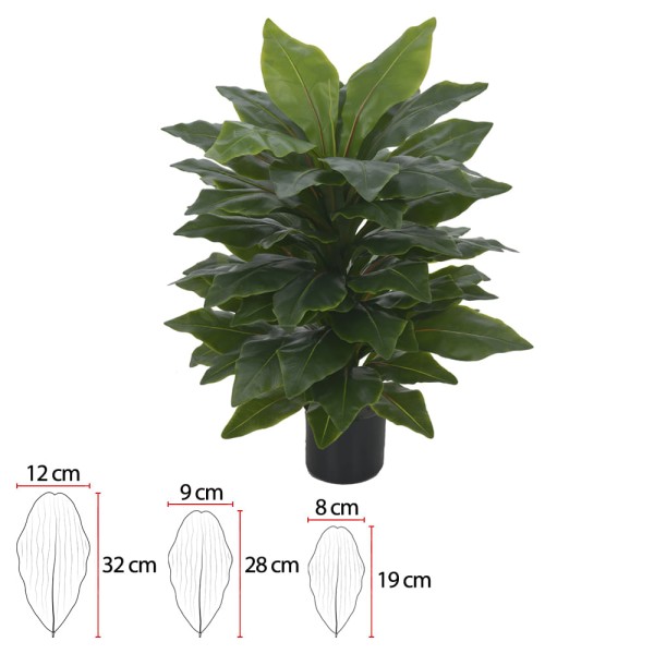 Encontraproduto.com.br - Árvore com Pote Asplênio 80cm Verde Flor Arte
