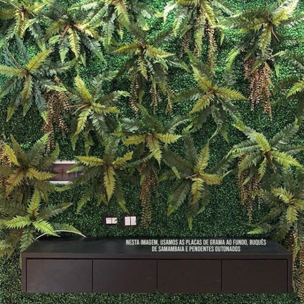 Encontraproduto.com.br - Placa de Grama Artificial 60x40 para Jardim Vertical | Formosinha
