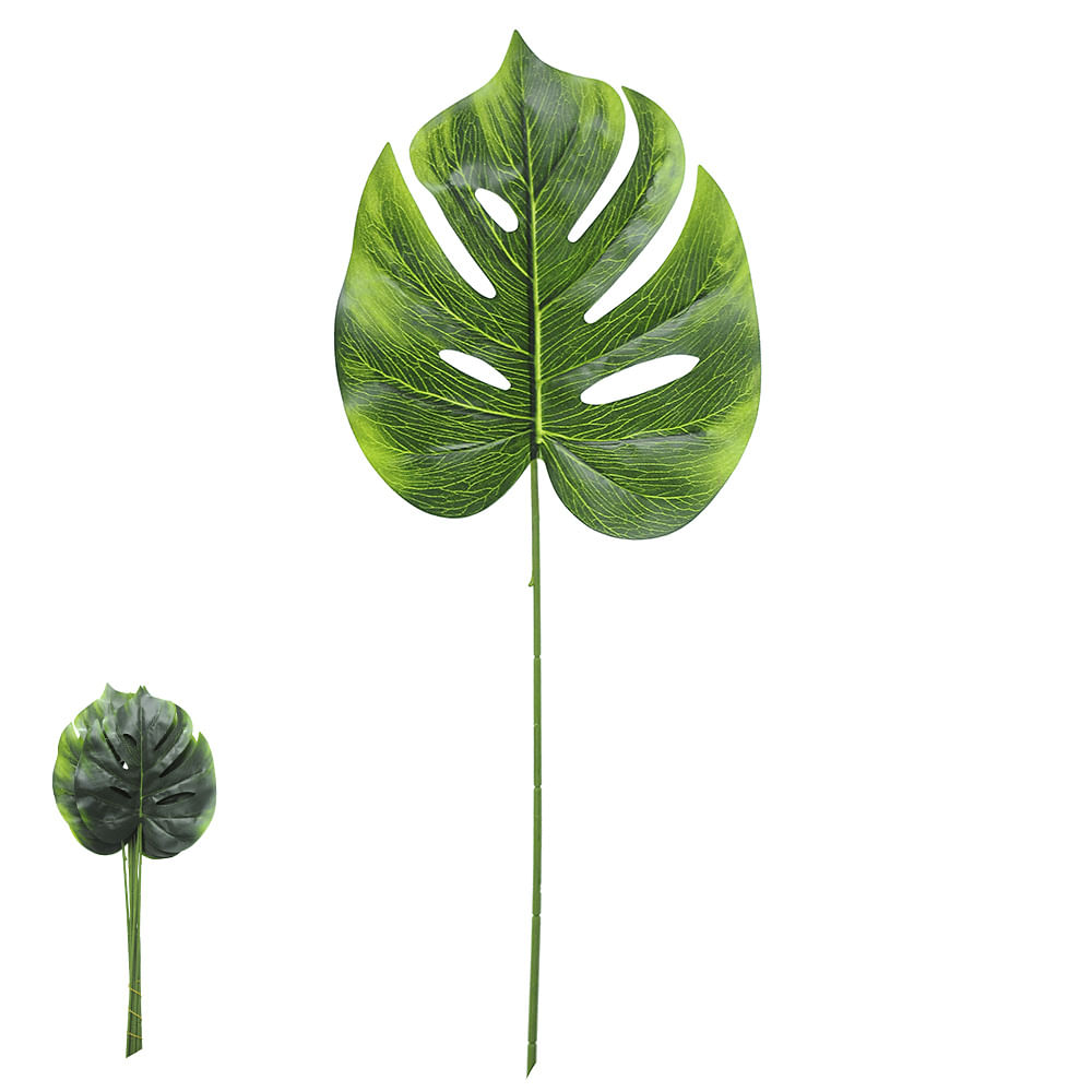 Encontraproduto.com.br - Folha Costela de Adão Toque Real Florarte 43cm Verde