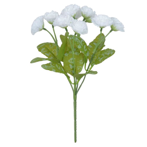 Buque Crisântemo Branco Outono 30cm FLORARTE