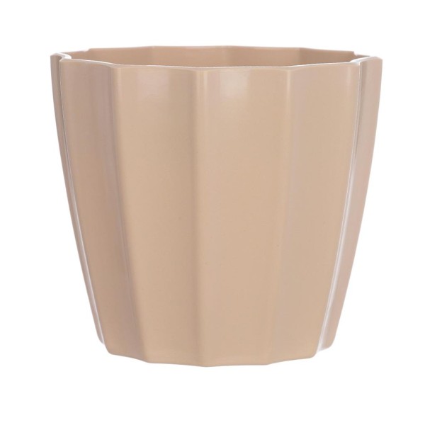 Vaso Melamina Flor Arte Bege 12cm