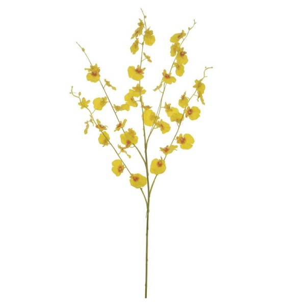 Encontraproduto.com.br - Orquídea Dancante Real Toque 89cm Amarelo Flor Arte