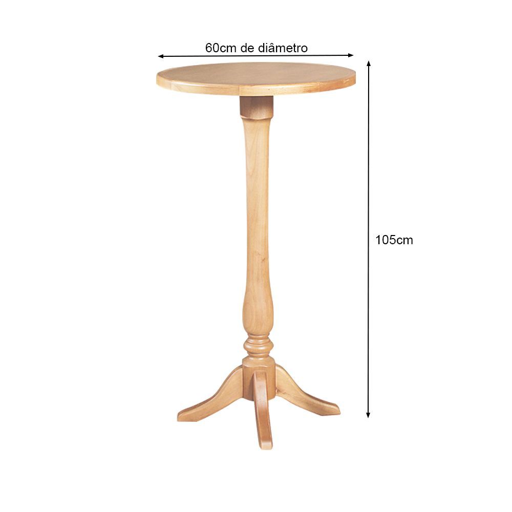 Encontraproduto.com.br - Conjunto Bistrô Mesa Com 3 Banquetas Confort Ripada Natural - Marrom