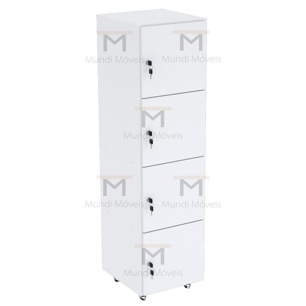 Encontraproduto.com.br - ESCANINHO 4 PORTAS COM RODIZIOS M532.B