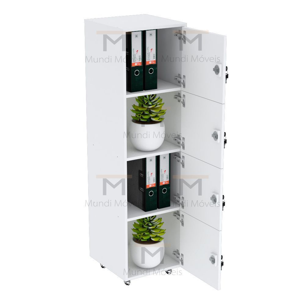 Encontraproduto.com.br - ESCANINHO 4 PORTAS COM RODIZIOS M532.B
