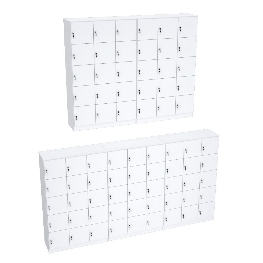 Encontraproduto.com.br - KIT 5 ESCANINHOS 15 PORTAS CHAVE M544.B ORGANIZADOR