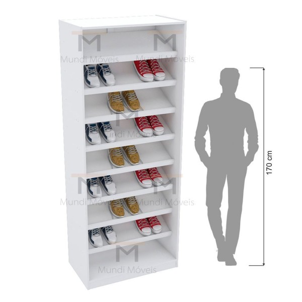 Encontraproduto.com.br - SAPATEIRA MODULADA 80CM 100% MDF M570.B (CASA, CLOSET)