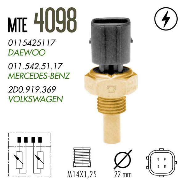 Encontraproduto.com.br - Interruptor Térmico E280T 1994/1998 - 48194 - 4098