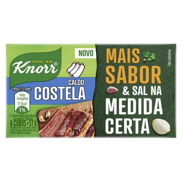 Encontraproduto.com.br - CALDO DE COSTELA KNORR 57G 6 UNIDADES