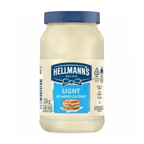 Maionese Light Hellmann´s Pote 250g