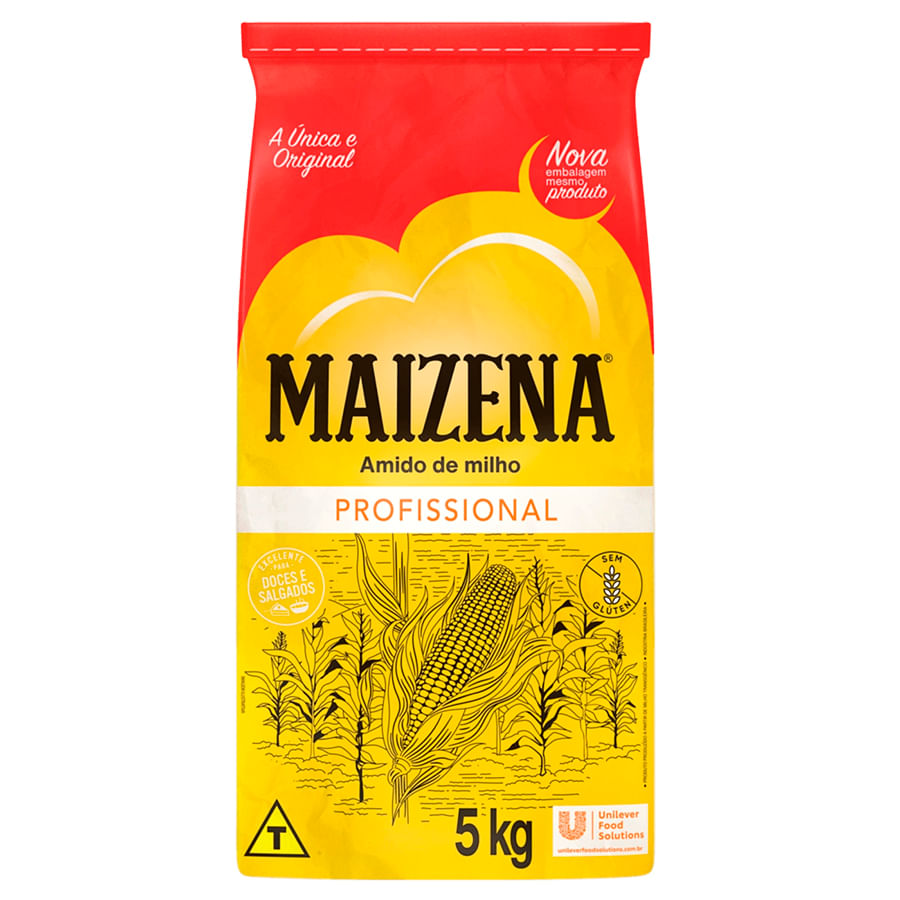 Amido de Milho Maizena Profissional Pacote 5kg
