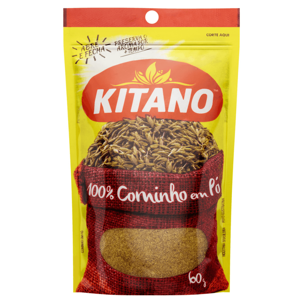 Condimento Kitano De Cominho Em Pó 60 G