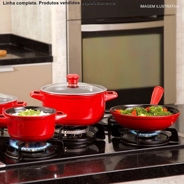 Encontraproduto.com.br - Frigideira de Cerâmica Duo Ceraflame 22 cm 1 Litro Pomodoro