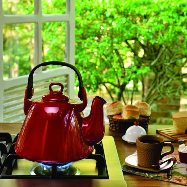 Encontraproduto.com.br - Chaleira Em Cerâmica Tropeiro 2,3l Ceraflame Pomodoro