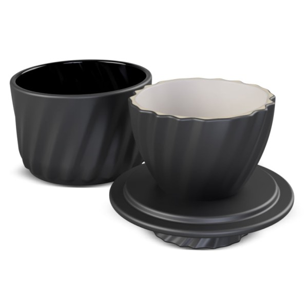 Encontraproduto.com.br - Manteigueira Francesa Twist em Cerâmica Chumbo 250g