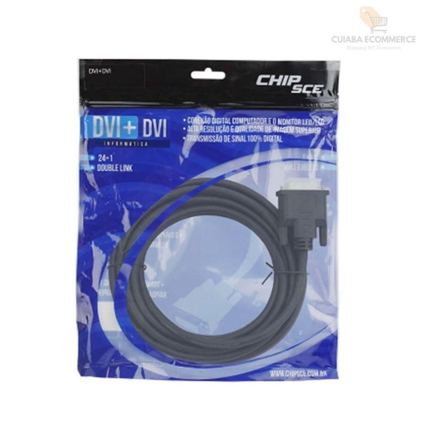 Encontraproduto.com.br - Cabo Dvi Macho 5M De Computador Para Dvi Macho
