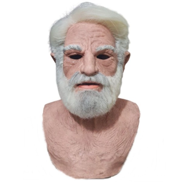 Encontraproduto.com.br - Máscara Velho Velhinho Com A Pele Macia Realista