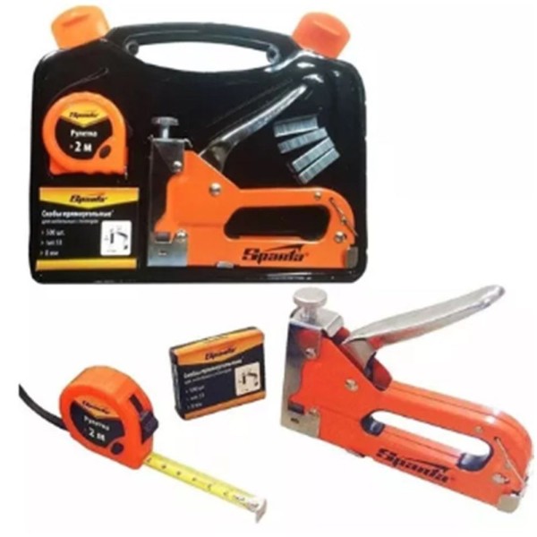 Encontraproduto.com.br - Kit Ferramenta Grampeador Manual Com Pressao