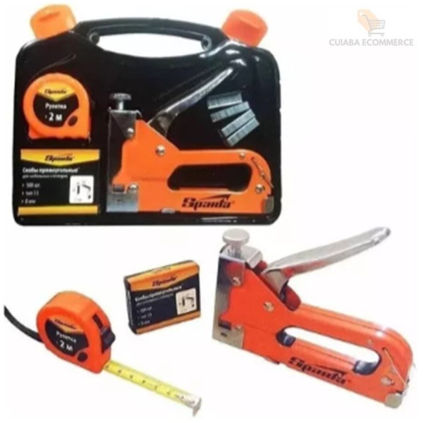 Encontraproduto.com.br - Kit Ferramenta Grampeador Manual Com Pressao