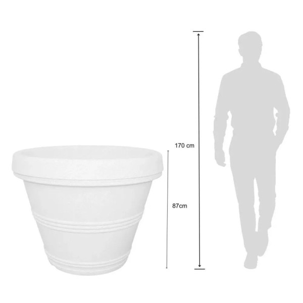 Encontraproduto.com.br - Vaso Borda Dupla 11 Japi Terracota