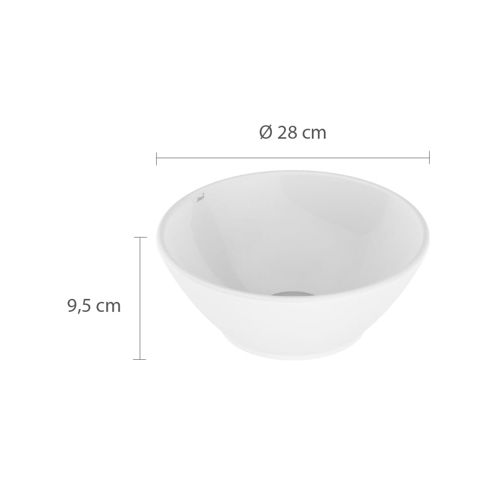 Encontraproduto.com.br - Cuba de Apoio Udine Branco Japi Astra