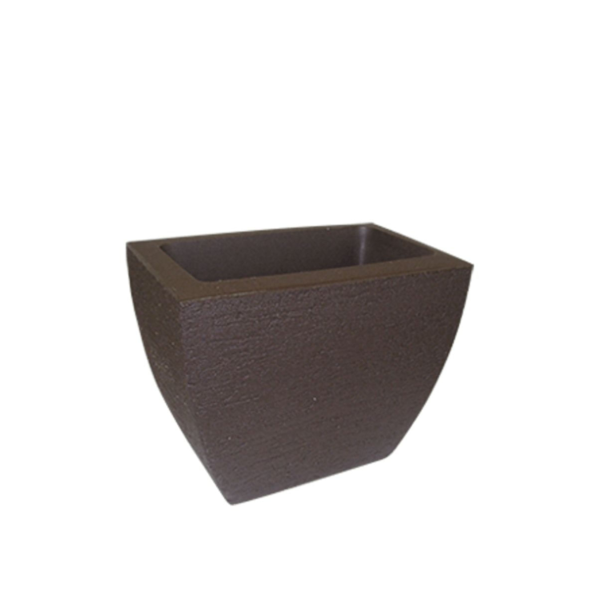 Vaso Polietileno Parede Moderno Horta Planta Floreira 25 Café - Japi.