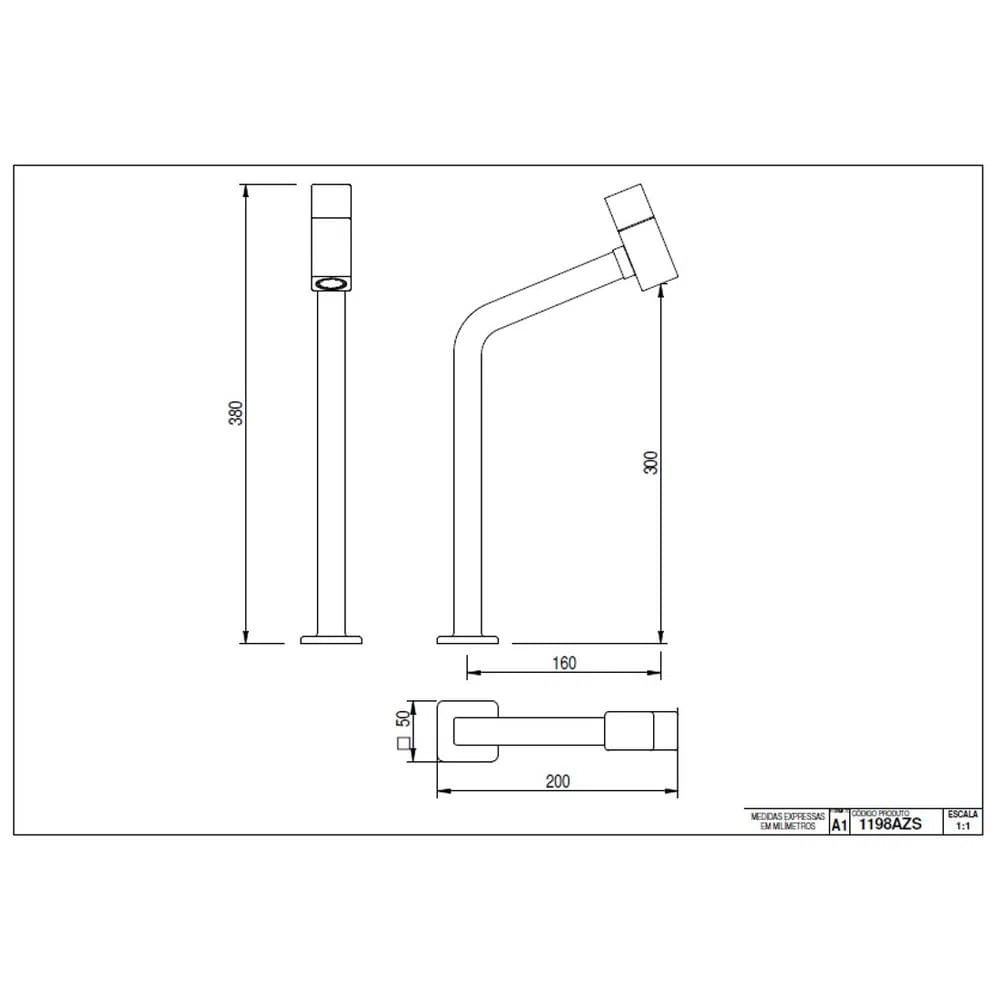 Encontraproduto.com.br - Torneira Lavatório Mesa Arezzo Smart 20x5x33 cm Japi Astra