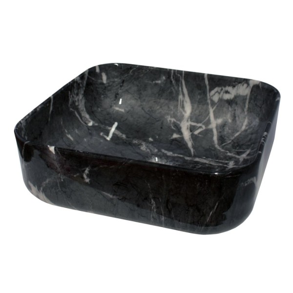 Encontraproduto.com.br - Cuba De Apoio Sottile Quadrada Nero Japi Astra