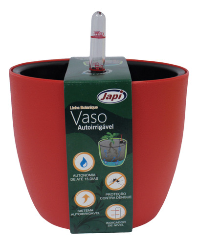Vaso Plástico Redondo 15cm Botanique Amarelo Japi
