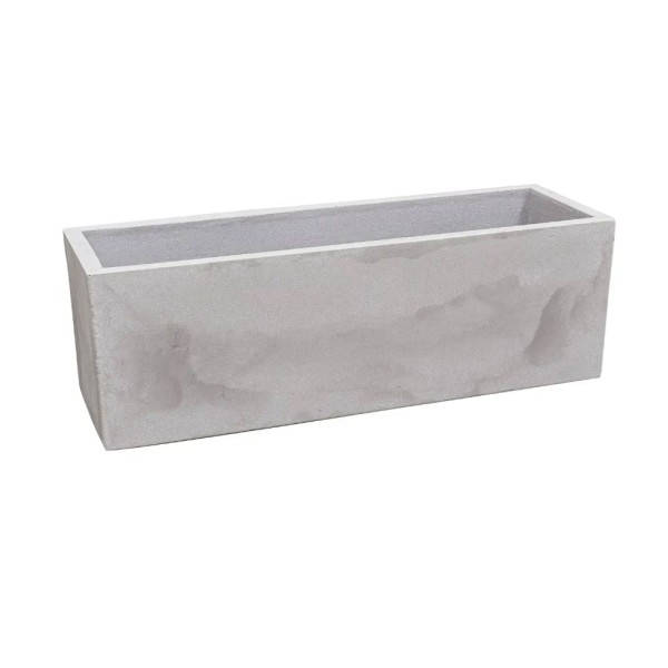 Encontraproduto.com.br - Cachepot Floreira Flat 67cm Cimento JFQFCQ67 - Japi