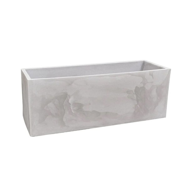 Encontraproduto.com.br - Cachepot Floreira Flat 67cm Cimento JFQFCQ67 - Japi
