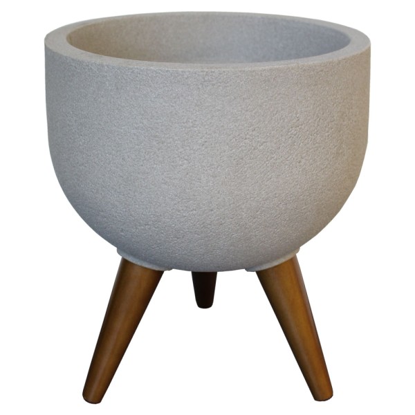 Encontraproduto.com.br - Vaso Redondo Decore 33 Cimento - JAPI