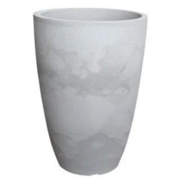 Encontraproduto.com.br - Vaso Liso Cônico 38cm Cimento Queimado - Japi.