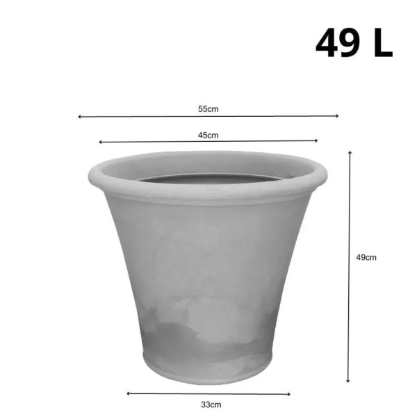 Encontraproduto.com.br - Vaso Decorativo Siena 55 Japi Macchiato