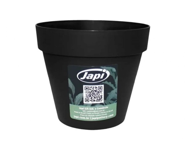 Encontraproduto.com.br - Vaso Japi Unique Chumbo 12X10 N12 VUNE12