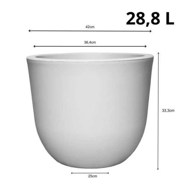 Encontraproduto.com.br - Vaso Concept Corten Vermelho Japi