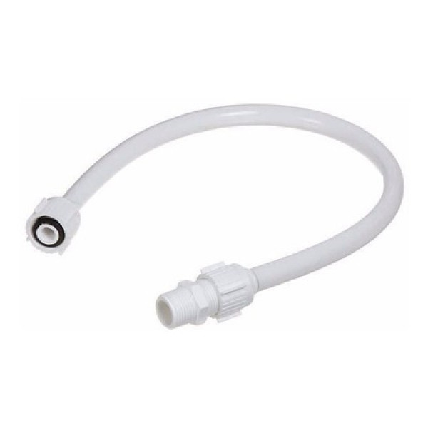 Encontraproduto.com.br - Engate Flexível Plástico Fêmea com Niple Água Fria 30cm 1/2