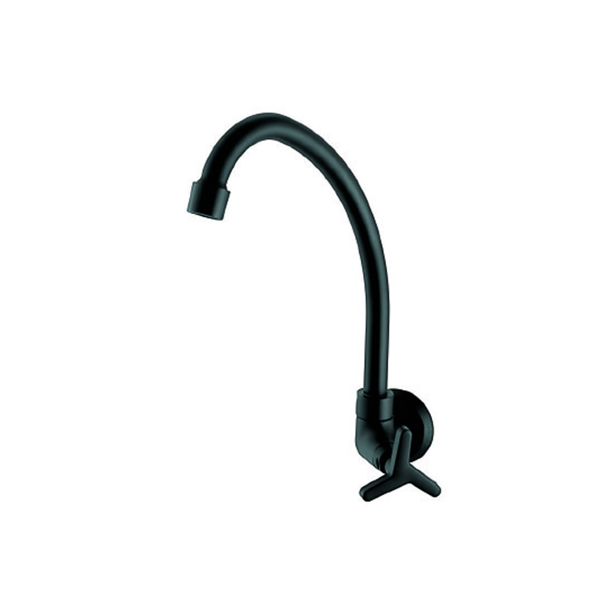 Torneira Cozinha Parede 15 1/4V Meber Preto Matte