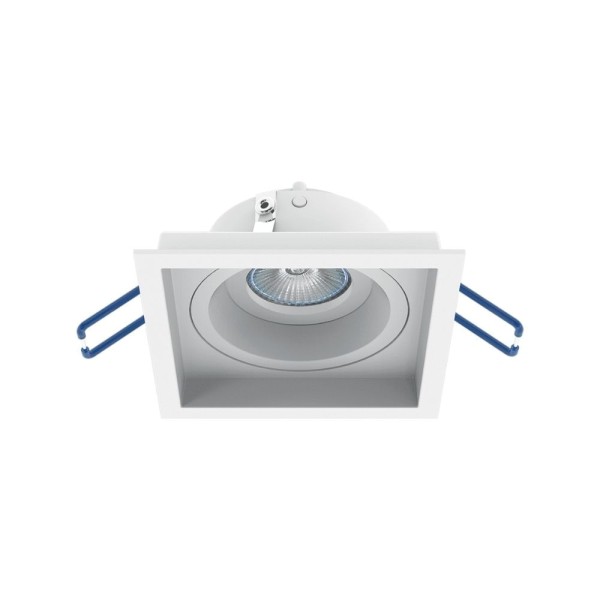 Spot De Embutir Dirigível Recuado Quadrado Mini Dicróica Gu10 Branco Interlight