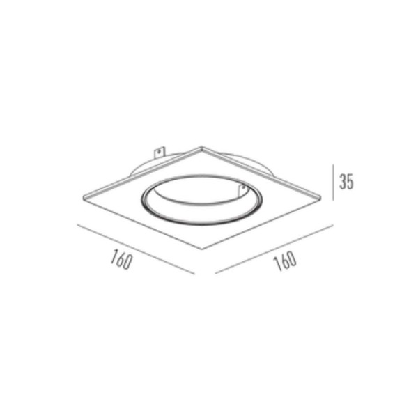 Encontraproduto.com.br - Spot De Embutir Dirigível Quadrado Par30 E Cdmr Branco Il0159Bmtx Interlight