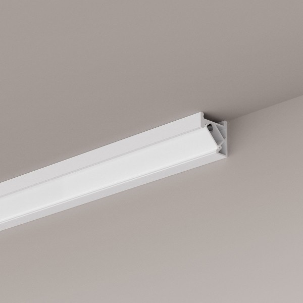 Encontraproduto.com.br - Perfil de Sobrepor Para Fita LED 45º Graus 1 Metro Branco W15C9371 Simple Way Interligth