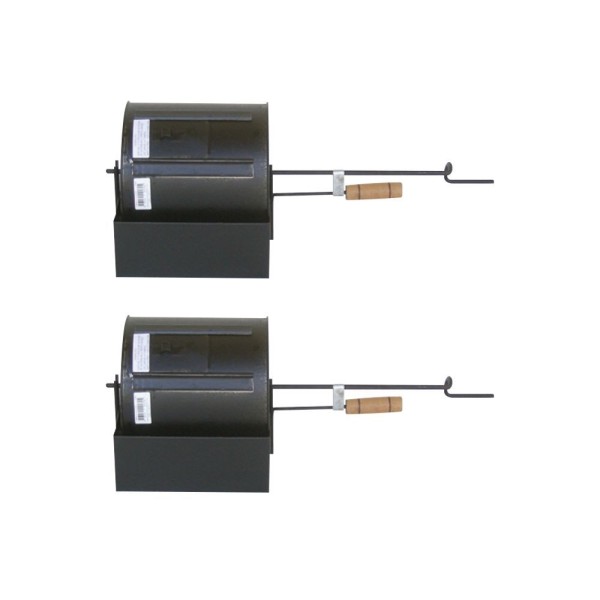 Encontraproduto.com.br - Kit Torrador De Café E Grãos Com 2 Peças Cilindrico 4 Litros Preto
