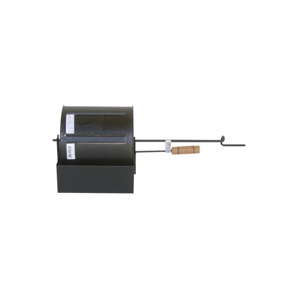 Encontraproduto.com.br - Kit Torrador De Café E Grãos Com 2 Peças Cilindrico 4 Litros Preto