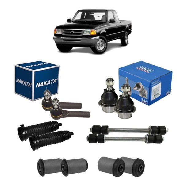 Encontraproduto.com.br - Kit Pivô Ranger 2003 Terminal Ponteira Bieleta Bucha Coifa