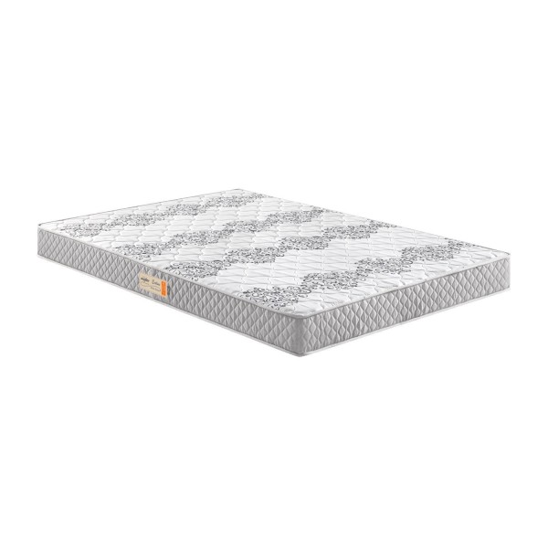 Colchão Casal Ecoline Espuma D45 Bordado 138X188X17Cm Cinza/Branco