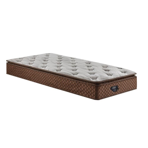 Encontraproduto.com.br - Colchão Solteiro 28x88x188cm Molas Ensacadas Wide Comfy Marrom