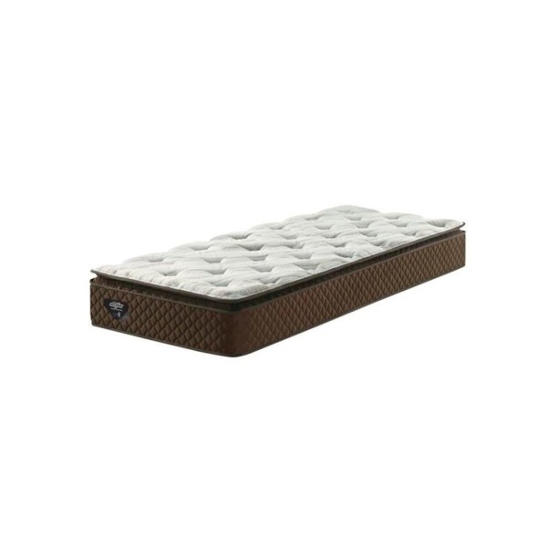 Encontraproduto.com.br - Colchão Solteiro 28x88x188cm Molas Ensacadas Wide Comfy Marrom