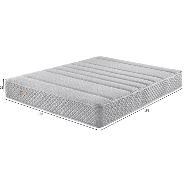 Encontraproduto.com.br - Colchão Casal Blend Molas Ensacadas PZ3  26x138x188cm Cinza