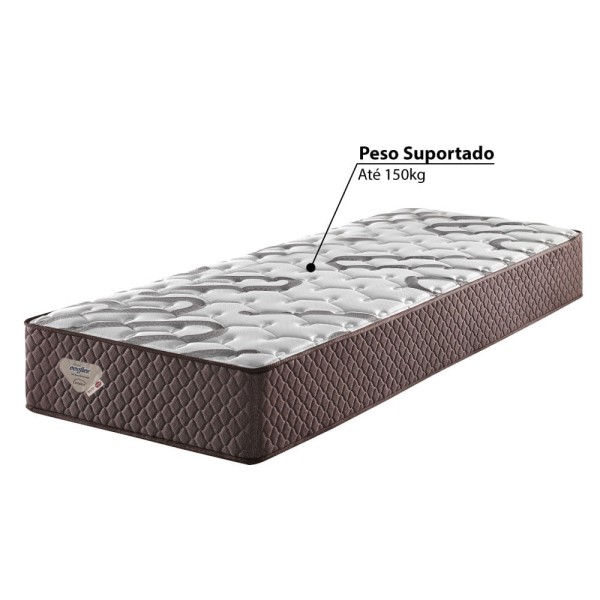 Encontraproduto.com.br - Colchão Solteiro Resistive Molas Ensacadas High Power  28x88x188cm Marrom